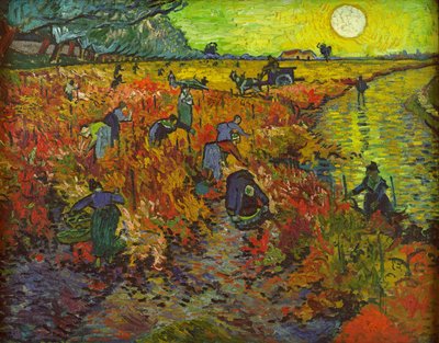 Der rote Weinberg in Arles von Vincent van Gogh